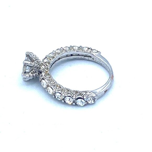Lady's Ring Cubic Zirconia Engagement Ring - sz 7 - Picture 6 of 9